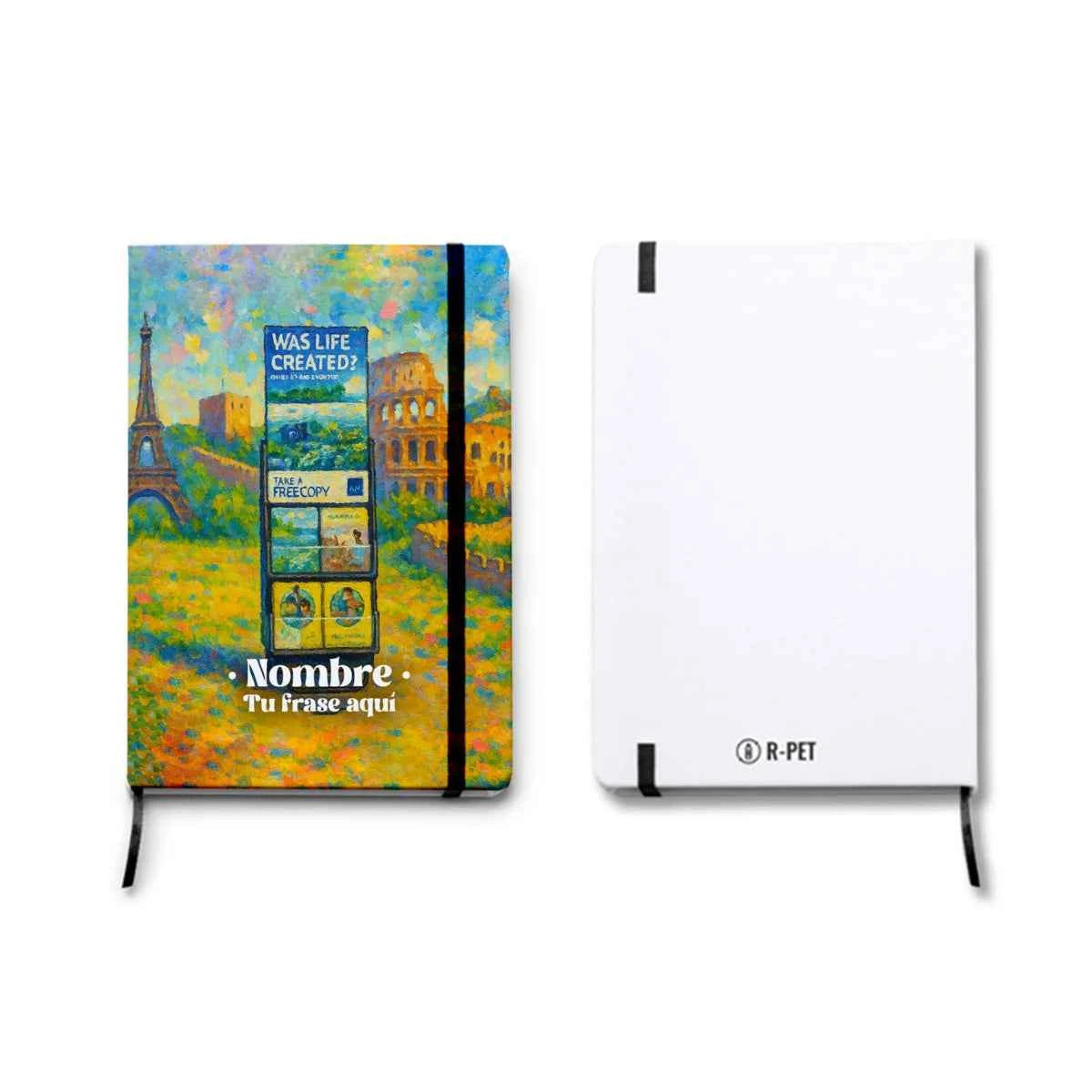 Libreta A5 personalizada diseño Carritos JW estilo impresionista