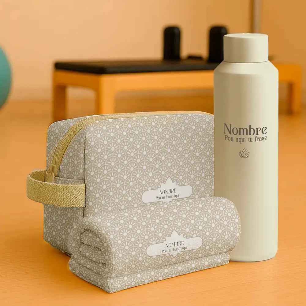 Pack Pilates | Bidón, neceser y toalla | Siluetas