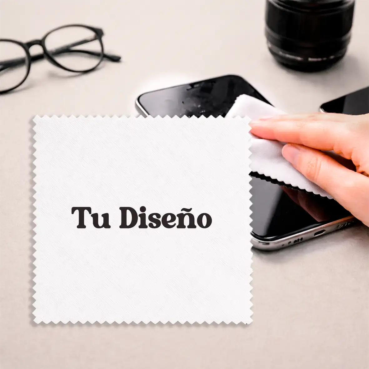 Gamuzas personalizadas a todo color para limpiar pantallas