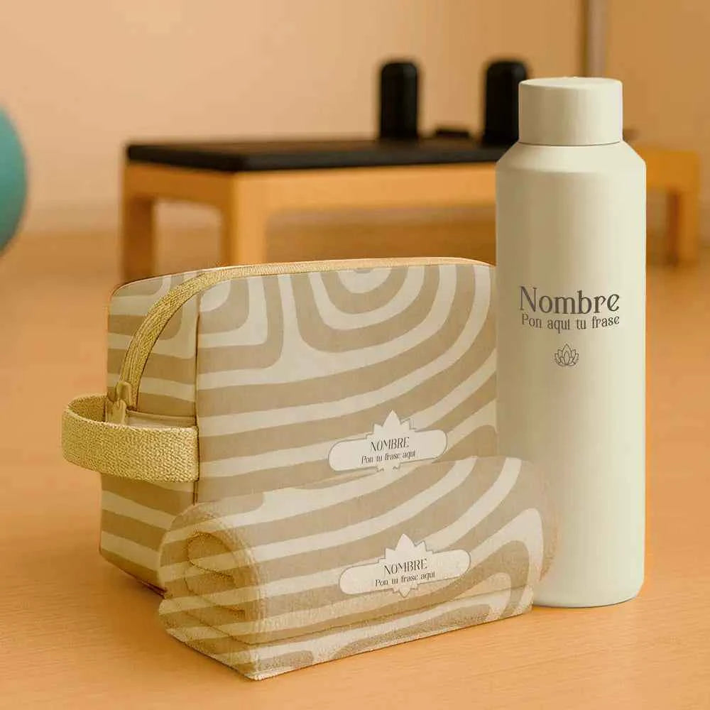 Pack Pilates | Bidón, neceser y toalla | Sabana