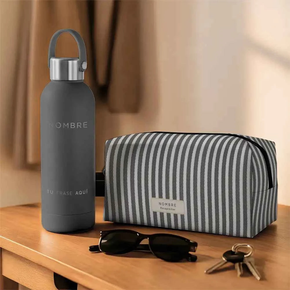 Pack Rutina | Bidon y Neceser | Estampado Mocagris