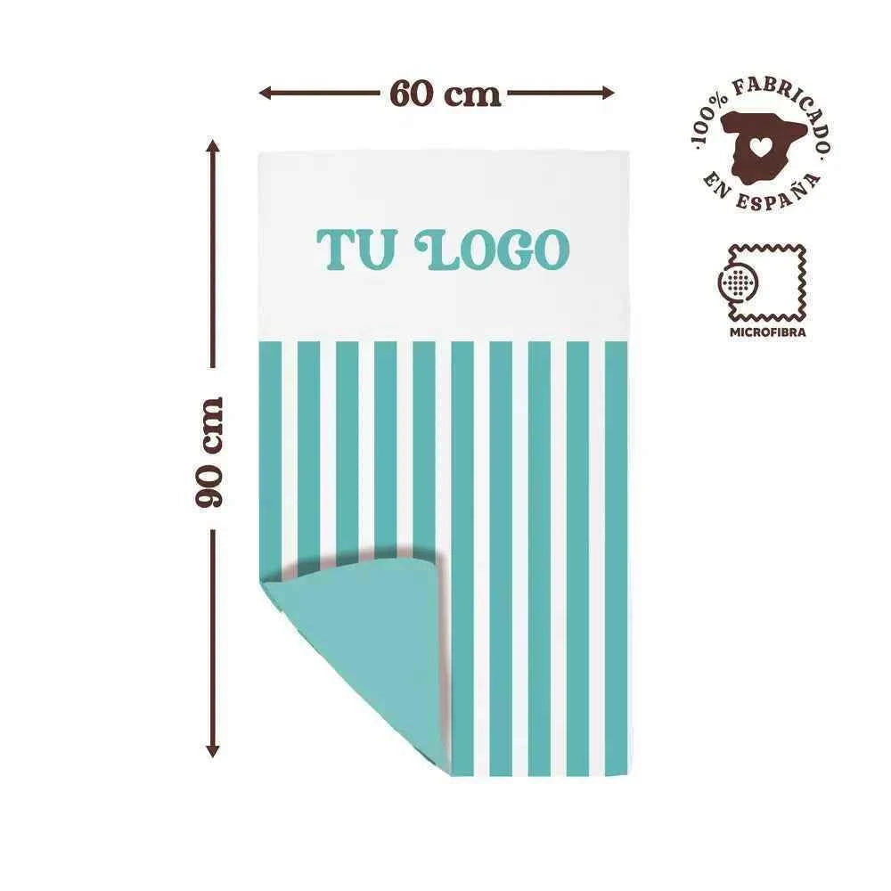 Toalla de microfibra corporativa | Personalizada con tu logo | 60x90 cm (Copia)